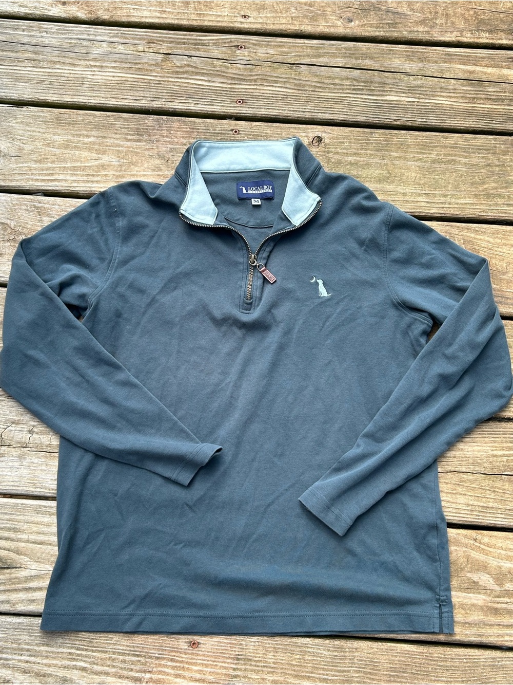 Local Boy Outfitters Men's Blue Quarter-Zip Pullover